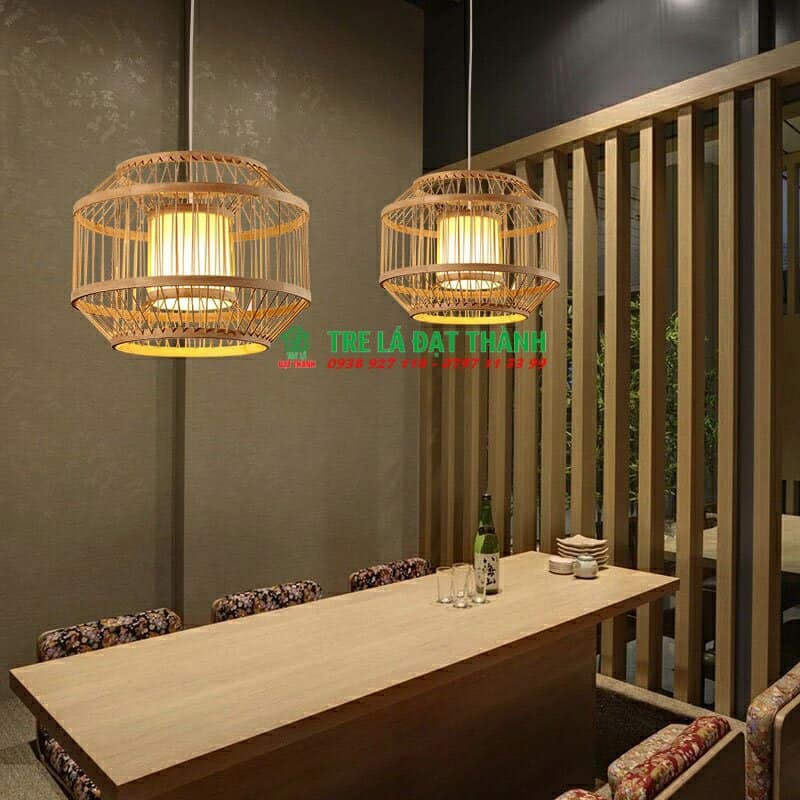 Đèn Trụ Tăm Tre Trang Trí - DMT036